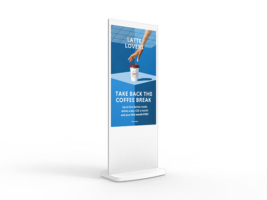 Brīvstāvošs digitālais stends 55" balts
